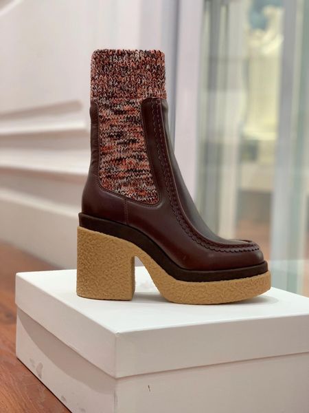 fashion womens autumn and winter socks high heel boots designer knitted elastic boots 100% cowhide brown knitted wool ankle boots size 35-40, Black
fashion womens autumn and winter socks high heel boots designer knitted elastic boots 100% cowhide brown knitted wool ankle boots size 35-40, Black