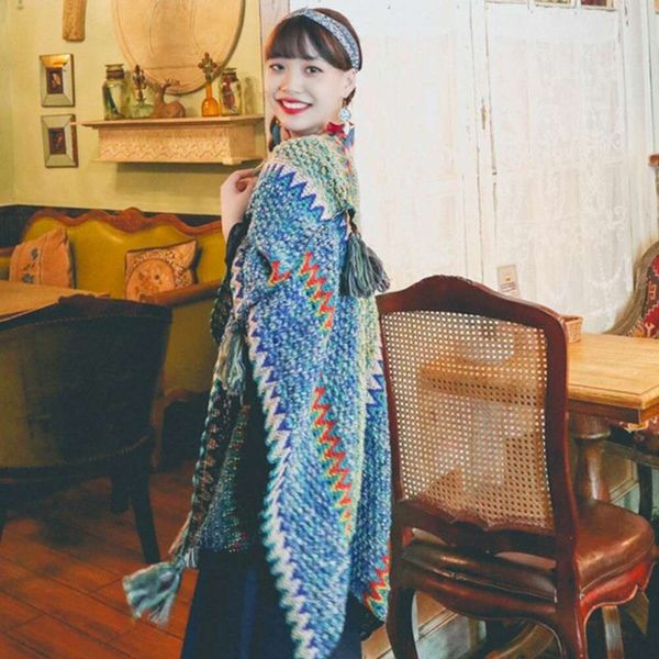 beautiful ps ethnic style wraps xinjiang qinghai tourism cloak shawl coat scarf northwest grassland, Blue;gray
beautiful ps ethnic style wraps xinjiang qinghai tourism cloak shawl coat scarf northwest grassland, Blue;gray