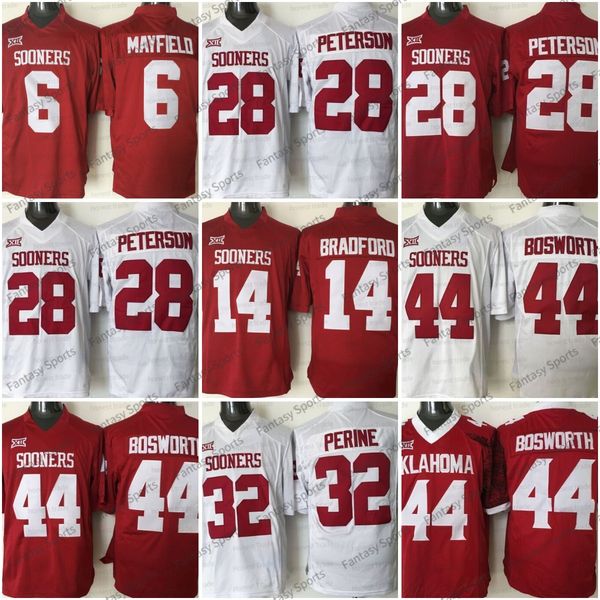 baker mayfield adrian peterson football jersey 44 bosworth oklahoma mens college football jerseys maroon red white stitched men kids shirts, Black;red
baker mayfield adrian peterson football jersey 44 bosworth oklahoma mens college football jerseys maroon red white stitched men kids shirts, Black;red