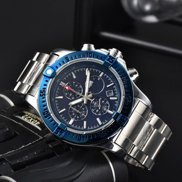 breitling endurance pro chronograph quartz black dial multifunctional fashion business sports calendar stainless steel strap men watch b001, Slivery;golden
breitling endurance pro chronograph quartz black dial multifunctional fashion business sports calendar stainless steel strap men watch b001, Slivery;golden