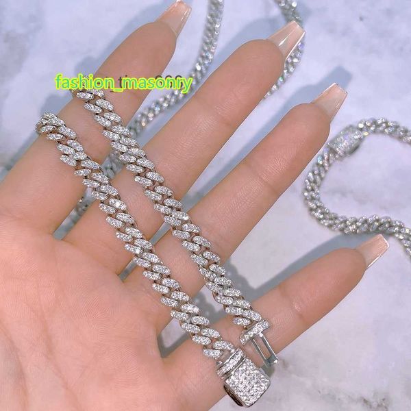 925 sterling silver 6mm 8mm 10mm 12mm 14mm miami chain iced out bling hip hop moissanite diamond cuban necklace
925 sterling silver 6mm 8mm 10mm 12mm 14mm miami chain iced out bling hip hop moissanite diamond cuban necklace
