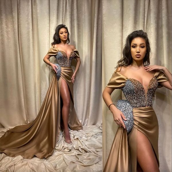 2023 aso ebi arabic gold sheath prom dresses keyhole illusion crystal beading bling high side split long sweep train formal evenin, Black
2023 aso ebi arabic gold sheath prom dresses keyhole illusion crystal beading bling high side split long sweep train formal evenin, Black