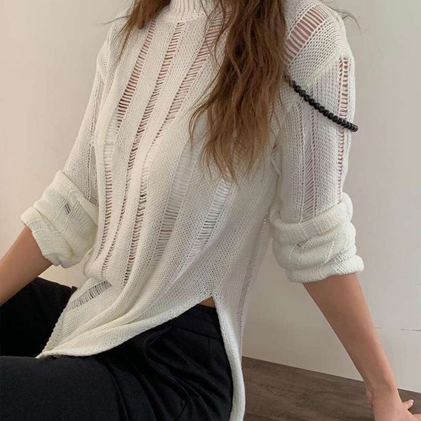 item title fabi lazy wind sweaters brushed striped wool autumn temperament thin sweater for women, White;black
item title fabi lazy wind sweaters brushed striped wool autumn temperament thin sweater for women, White;black