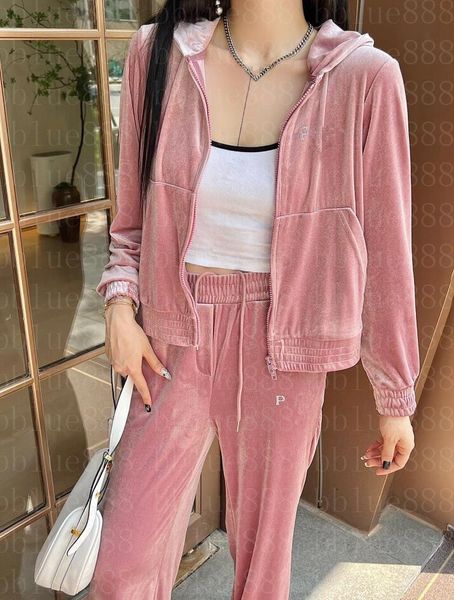 24 women's two piece pants heavenly velvet high temperature rolled diamond hooded zipper coat casual pants set 901, White
24 women's two piece pants heavenly velvet high temperature rolled diamond hooded zipper coat casual pants set 901, White