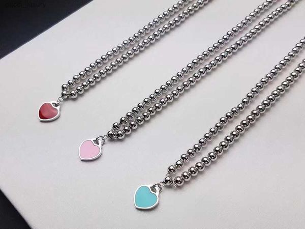 designer style selling bead necklace love heart red pink green three color enamel beaded filled heart pendant necklace with box holiday gift, Silver
designer style selling bead necklace love heart red pink green three color enamel beaded filled heart pendant necklace with box holiday gift, Silver