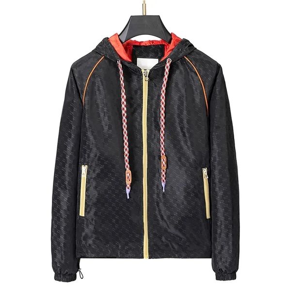 2023brand new autumn winter mens clothes zipper jackets fashion casual long sleeves hooded windbreaker jackets men women sport jacket coats, Black;brown