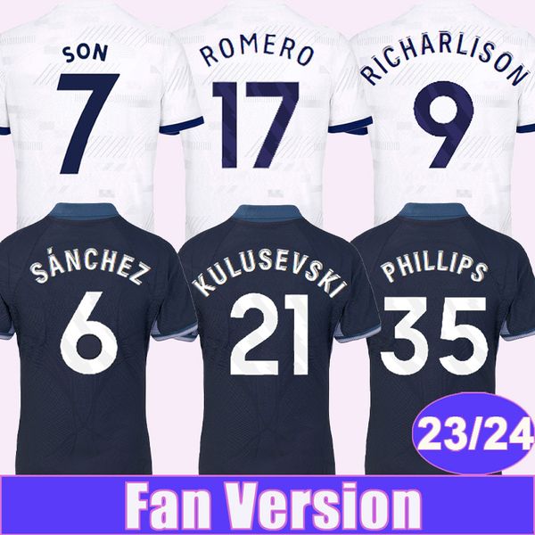 23 24 son phillips mens soccer jerseys romero davies richarlison kulusevski perisic home away football shirts short sleeve uniforms, Black;yellow
23 24 son phillips mens soccer jerseys romero davies richarlison kulusevski perisic home away football shirts short sleeve uniforms, Black;yellow