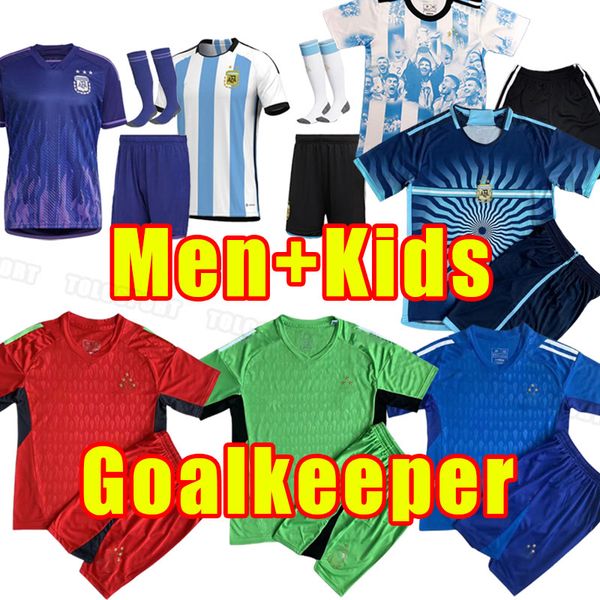 full kits 3 stars argentina soccer jerseys 2023 2024 di maria dybala football shirt aguero maradona montiel martinez goalkeeper home away me, Black;yellow
full kits 3 stars argentina soccer jerseys 2023 2024 di maria dybala football shirt aguero maradona montiel martinez goalkeeper home away me, Black;yellow