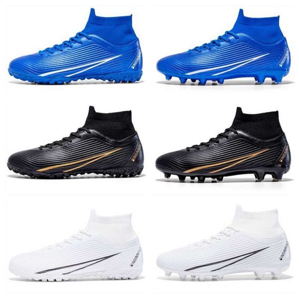 youth children's high football shoes tf ag soccer shoes mens womens blue black white sports training shoes
youth children's high football shoes tf ag soccer shoes mens womens blue black white sports training shoes