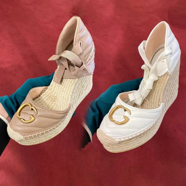 luxury slide designer woman shoe wedge espadrille with ribbon tie leather high heel sandal summer man slipper with dust bag, Black
luxury slide designer woman shoe wedge espadrille with ribbon tie leather high heel sandal summer man slipper with dust bag, Black