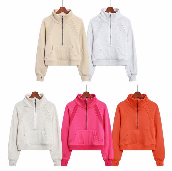 2023new yoga outfits lu-99 women fitness hoodies runing jacket ladies sport half zipper sweatshirt thick loose short style coat with fleece, Black;brown
2023new yoga outfits lu-99 women fitness hoodies runing jacket ladies sport half zipper sweatshirt thick loose short style coat with fleece, Black;brown