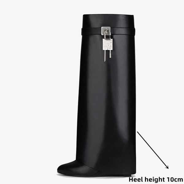 women's new designer luxury brandd women's leather boots thick soled high heel boots knee high boots fashion women's boots fo, Black
women's new designer luxury brandd women's leather boots thick soled high heel boots knee high boots fashion women's boots fo, Black