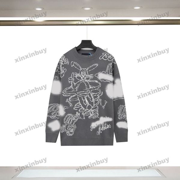 xinxinbuy men women designer sweatshirt rabbit letter jacquard knitted fabric green black white brown s-xl, Black;brown
xinxinbuy men women designer sweatshirt rabbit letter jacquard knitted fabric green black white brown s-xl, Black;brown