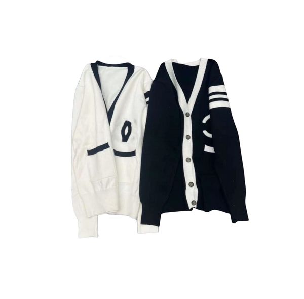 new women's loose-fitting outer wear spring cardigan lazy style sweater jacket cardigan luxury sweater v-neck long sleeve letter jacket, White;black
new women's loose-fitting outer wear spring cardigan lazy style sweater jacket cardigan luxury sweater v-neck long sleeve letter jacket, White;black