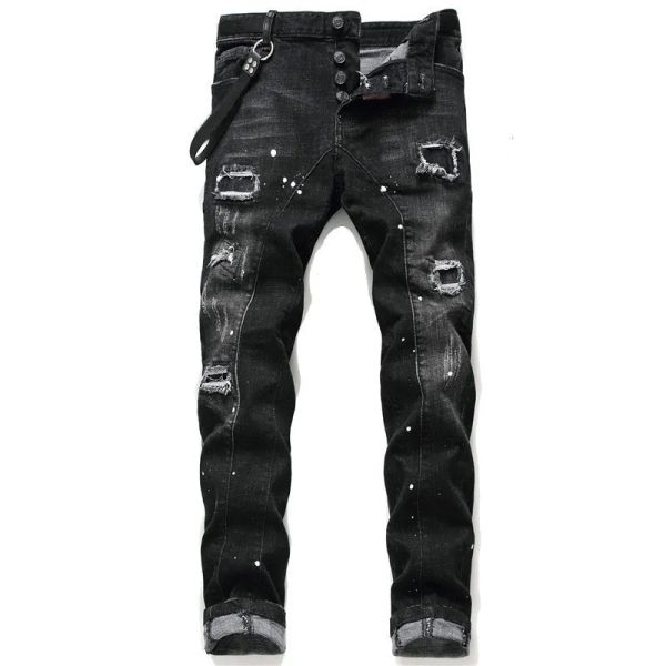 women black stacked pants men skinny designer jeans vintage wash solid blue straight fit long casual denim trousers spring summer street eiq
women black stacked pants men skinny designer jeans vintage wash solid blue straight fit long casual denim trousers spring summer street eiq