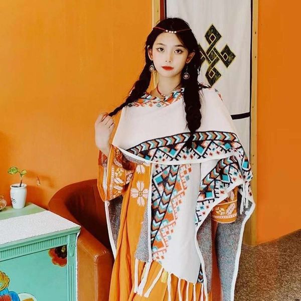 yunnan lijiang dali tourism scarf ethnic style shawl xinjiang tibet wear and take ps cloak outside, Blue;gray
yunnan lijiang dali tourism scarf ethnic style shawl xinjiang tibet wear and take ps cloak outside, Blue;gray