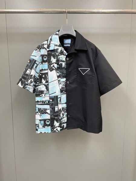 mens short sleeved shirts fashion exquisite print design single breasted casual shirt luxury brand designer shirts, White;black
mens short sleeved shirts fashion exquisite print design single breasted casual shirt luxury brand designer shirts, White;black