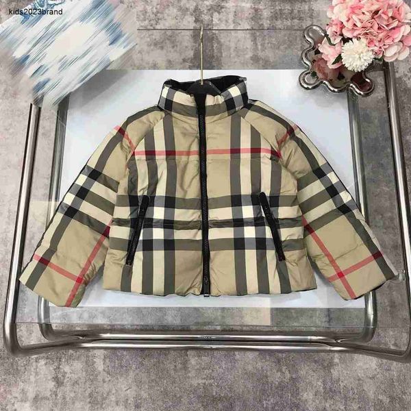 designer kids down jackets comfortable and warm baby winter clothing size 100-170 cm fashion check outwear for boys girl aug30, Blue;gray
designer kids down jackets comfortable and warm baby winter clothing size 100-170 cm fashion check outwear for boys girl aug30, Blue;gray
