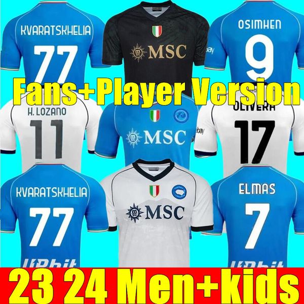 23 24 napoli soccer jerseys men kit kids sets maglia naples 2023 2024 kvaratskhelia zielinski maradona min jae football shirt t osimhen loza, Black
23 24 napoli soccer jerseys men kit kids sets maglia naples 2023 2024 kvaratskhelia zielinski maradona min jae football shirt t osimhen loza, Black