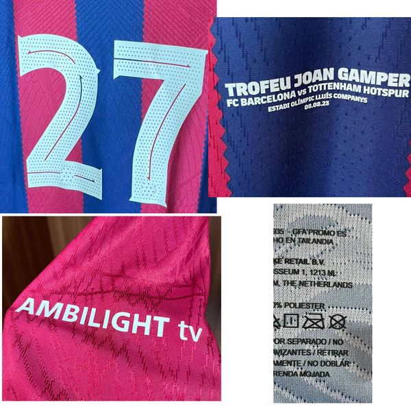 american college football wear match worn player issue 2023 trofeu joan gamper maillot lewandowski gavi pedri shirt tuta da calcio traje de, Black
american college football wear match worn player issue 2023 trofeu joan gamper maillot lewandowski gavi pedri shirt tuta da calcio traje de, Black