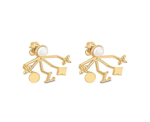 stud clover earrings designer for women flower gold plated multi element floral front and back scalloped studs earring fashion jew1831218, Golden;silver
stud clover earrings designer for women flower gold plated multi element floral front and back scalloped studs earring fashion jew1831218, Golden;silver