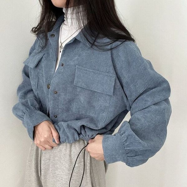 women s blouses shirts jmprs y2k kemeja wanita korduroi kasual korea longgar chic streetwear harajuku mode pakaian luar kancing jaket serut, White
women s blouses shirts jmprs y2k kemeja wanita korduroi kasual korea longgar chic streetwear harajuku mode pakaian luar kancing jaket serut, White