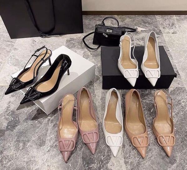 women039s pumps dress shoes metal buckle sandals pointed toe high heels single slingback classics designer leather ladies 4021318, Black
women039s pumps dress shoes metal buckle sandals pointed toe high heels single slingback classics designer leather ladies 4021318, Black