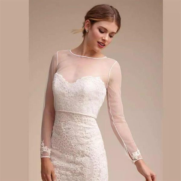 simple long sleeve wedding bridal jacket lace bride wraps modest alencon jewel neck sheath custom made plus size2747, White
simple long sleeve wedding bridal jacket lace bride wraps modest alencon jewel neck sheath custom made plus size2747, White