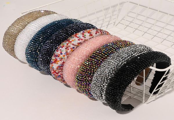 luxury rhinestone beaded headband women thick sponge head hoop elegant full crystal hairband turban female hair accessories4449460, Silver
luxury rhinestone beaded headband women thick sponge head hoop elegant full crystal hairband turban female hair accessories4449460, Silver