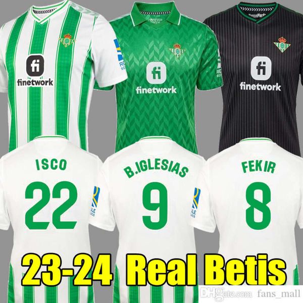 23 24 isco real betis home soccer jerseys fekir b.iglesias ayoze away third 2023 2024 men kids kit football shirts, Black;yellow
23 24 isco real betis home soccer jerseys fekir b.iglesias ayoze away third 2023 2024 men kids kit football shirts, Black;yellow