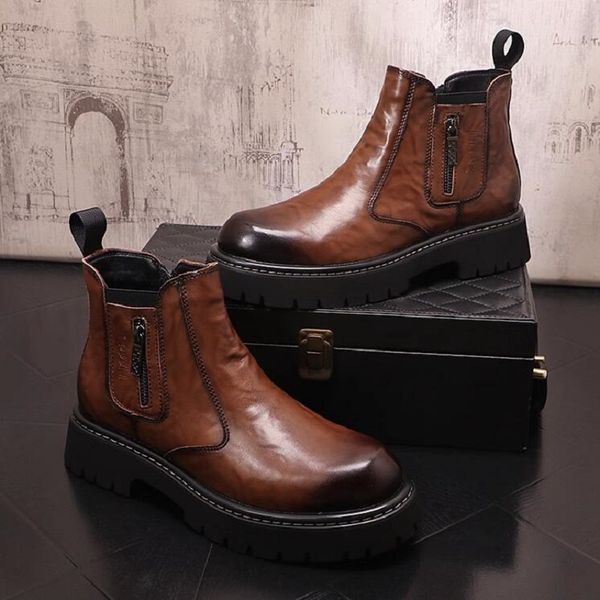 men boots brand leather comfortable breathable wear-resistant non-slip ankle boots party wedding boots for men 1aa47, Black
men boots brand leather comfortable breathable wear-resistant non-slip ankle boots party wedding boots for men 1aa47, Black