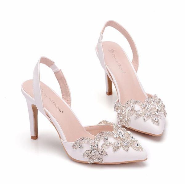 high heels ladies pointed toe dress shoes crystal wedding shoes bridal light luxury white slingback sandals4470393, Black
high heels ladies pointed toe dress shoes crystal wedding shoes bridal light luxury white slingback sandals4470393, Black