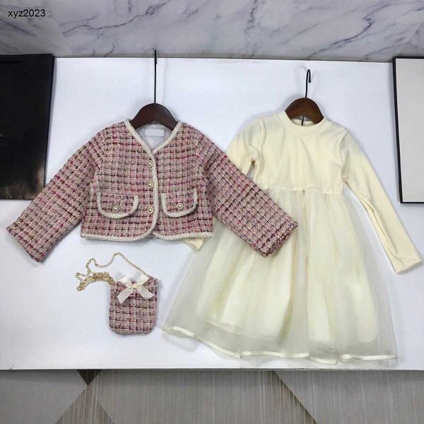 fashion girls dresses tracksuits baby autumn sets size 110-160 cm pearl button jacket and solid color dress aug30 23ss, White
fashion girls dresses tracksuits baby autumn sets size 110-160 cm pearl button jacket and solid color dress aug30 23ss, White