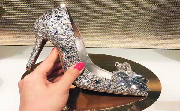 women celebrity grade crystal high heels bridal rhinestone wedding shoes pointed toe crystal flower pumps6448334, Black
women celebrity grade crystal high heels bridal rhinestone wedding shoes pointed toe crystal flower pumps6448334, Black