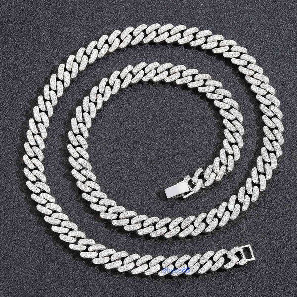 9mm bling rhinestone golden finish miami cuban link chain necklace men's hip hop jewelry, Silver
9mm bling rhinestone golden finish miami cuban link chain necklace men's hip hop jewelry, Silver