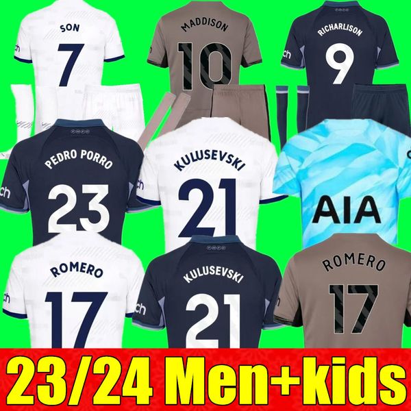 new kane son 23 24 soccer jerseys kulusevski richarlison perisic pedro porro 2023 2024 danjuma romero goalkeeper gk football kit shirt spurs, Black
new kane son 23 24 soccer jerseys kulusevski richarlison perisic pedro porro 2023 2024 danjuma romero goalkeeper gk football kit shirt spurs, Black