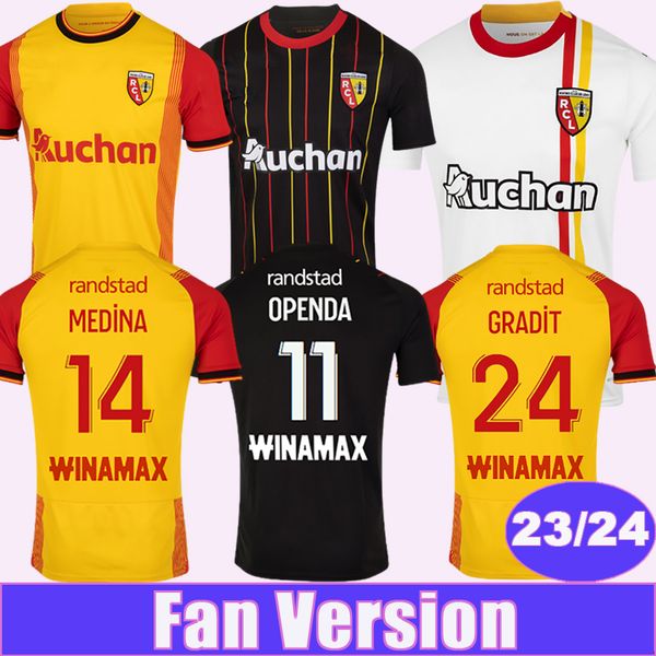 2023 24 rc lens fofana buksa mens soccer jerseys medina gradit sotoca boura home away 3rd football shirts short sleeve uniforms, Black;yellow
2023 24 rc lens fofana buksa mens soccer jerseys medina gradit sotoca boura home away 3rd football shirts short sleeve uniforms, Black;yellow