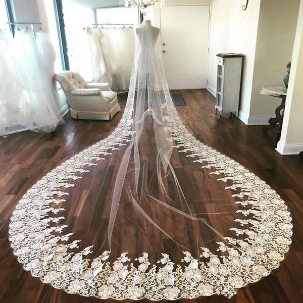 luxury 2021 lace bridal veils cathedral length long 3d floral appliqued ivory or white wedding veil with comb239o, Black
luxury 2021 lace bridal veils cathedral length long 3d floral appliqued ivory or white wedding veil with comb239o, Black