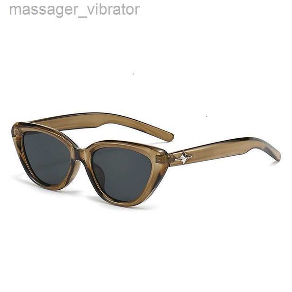 small frame triangular cat's new eye sunglasses for women with high-end feel and versatile green small frame sun protection design mb6n, White;black
small frame triangular cat's new eye sunglasses for women with high-end feel and versatile green small frame sun protection design mb6n, White;black