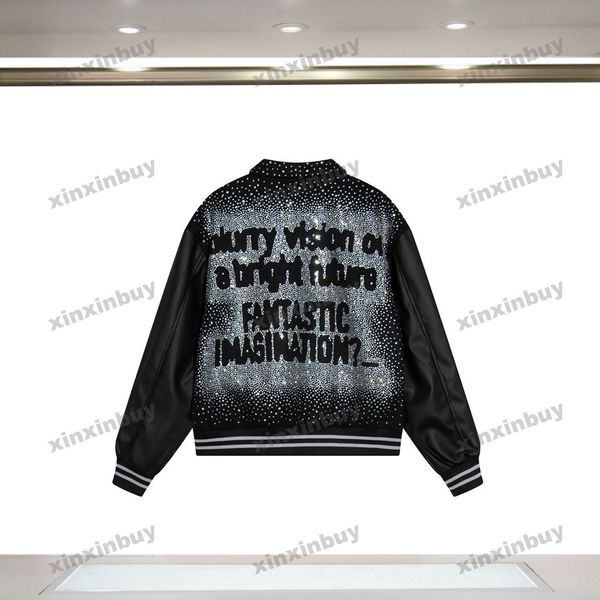 xinxinbuy men designer coat jacket diamonds letter printing long sleeve women black khaki blue s-2xl, Black;brown
xinxinbuy men designer coat jacket diamonds letter printing long sleeve women black khaki blue s-2xl, Black;brown