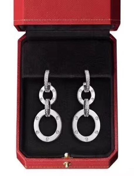 women039s jewelry 2019 fashion trend threering interlocking stud ear sterling silver material highend quality exclusive or7865573, Golden;silver
women039s jewelry 2019 fashion trend threering interlocking stud ear sterling silver material highend quality exclusive or7865573, Golden;silver