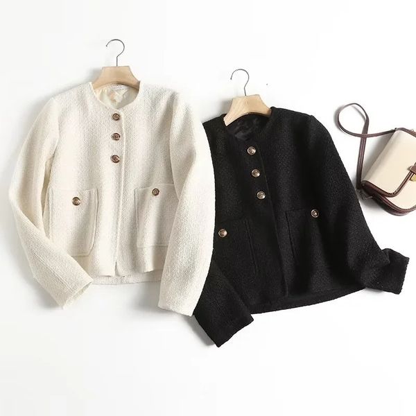 women s jackets jaket mode gaya inggris maxdutti wol kancing sebaris emas tekstur sederhana wanita 230904, Black;brown
women s jackets jaket mode gaya inggris maxdutti wol kancing sebaris emas tekstur sederhana wanita 230904, Black;brown