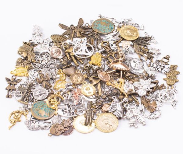 200grams vintage silver color bronze gold mixed lot mix assort charms pendant for bracelet earring necklace diy jewelry making7671353, Bronze;silver
200grams vintage silver color bronze gold mixed lot mix assort charms pendant for bracelet earring necklace diy jewelry making7671353, Bronze;silver