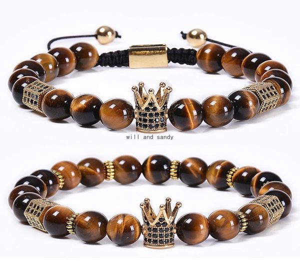 tiger eye crown bracelet natural stone copper microinlaid zircon diamond braided bead bracelets women men fashion jewelry will an5753474, Black
tiger eye crown bracelet natural stone copper microinlaid zircon diamond braided bead bracelets women men fashion jewelry will an5753474, Black
