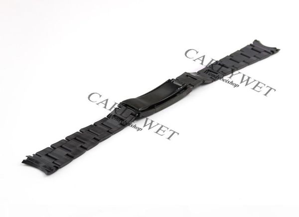 carlywet 20mm black stainless steel solid curved end screw links new style glide lock clasp steel watch band bracelet strap8918076, Black;brown
carlywet 20mm black stainless steel solid curved end screw links new style glide lock clasp steel watch band bracelet strap8918076, Black;brown