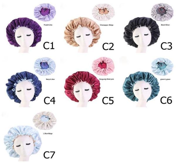 large silk sleeping cap satin bonnet for beautiful hair double size wear extra large round cap hair protection 7 colors3372626, Blue;gray
large silk sleeping cap satin bonnet for beautiful hair double size wear extra large round cap hair protection 7 colors3372626, Blue;gray