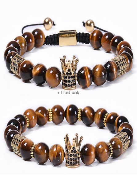 tiger eye crown bracelet natural stone copper microinlaid zircon diamond braided bead bracelets women men fashion jewelry will an9695832, Black
tiger eye crown bracelet natural stone copper microinlaid zircon diamond braided bead bracelets women men fashion jewelry will an9695832, Black