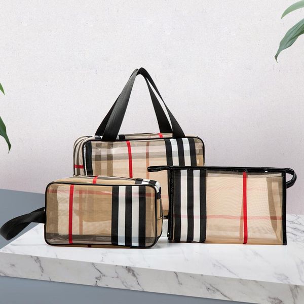 portable simple mesh lattice cosmetic bag portable travel waterproof wash pvc striped large capacity storage box4630908
portable simple mesh lattice cosmetic bag portable travel waterproof wash pvc striped large capacity storage box4630908