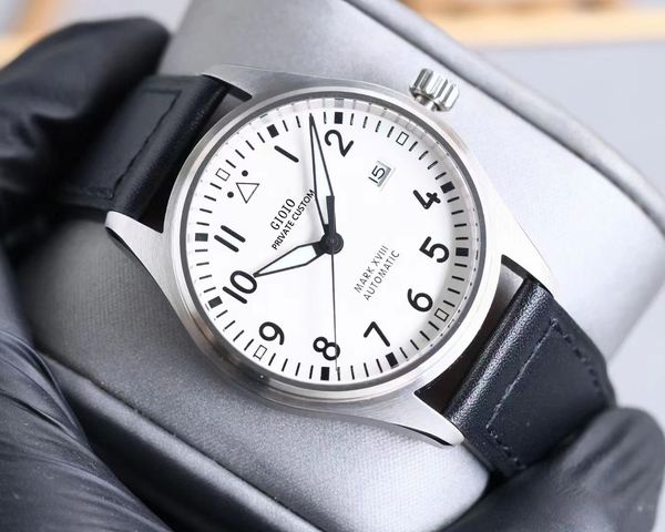 mens automatic mechanical watch brown black leather blue mirror, Slivery;brown 
mens automatic mechanical watch brown black leather blue mirror, Slivery;brown