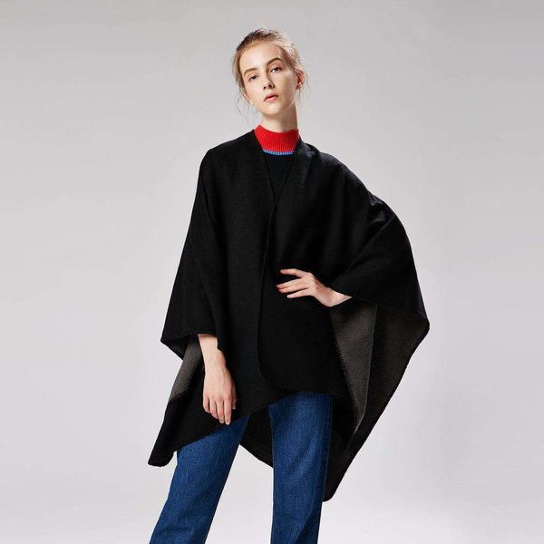 ladies spring scarf shawl fashionable all matching pure color imitation cashmere split cloak, Blue;gray
ladies spring scarf shawl fashionable all matching pure color imitation cashmere split cloak, Blue;gray